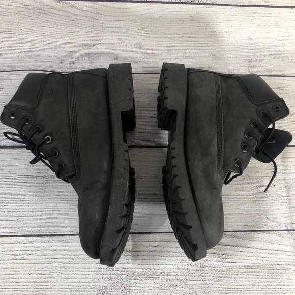 Timberland size 3 Big Kids 6 Inch Premium black - Picture 3 of 8